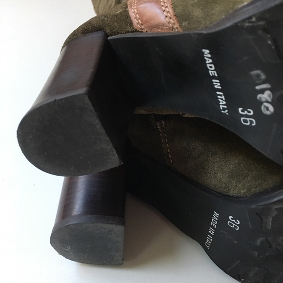 Fabianelli EU 36 Green Suede High Boots - Picture 15 of 16